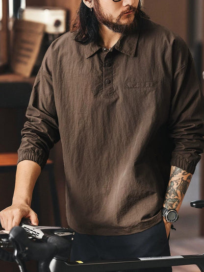 レトロシルクポロシャツ