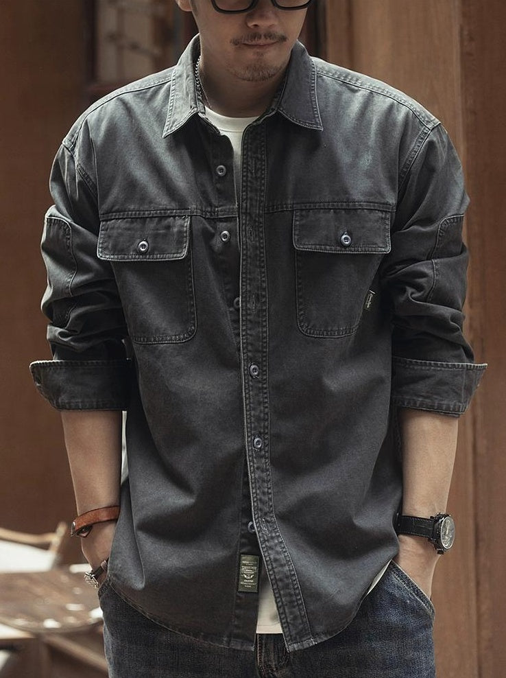 Retro Hunting Denim Shirt