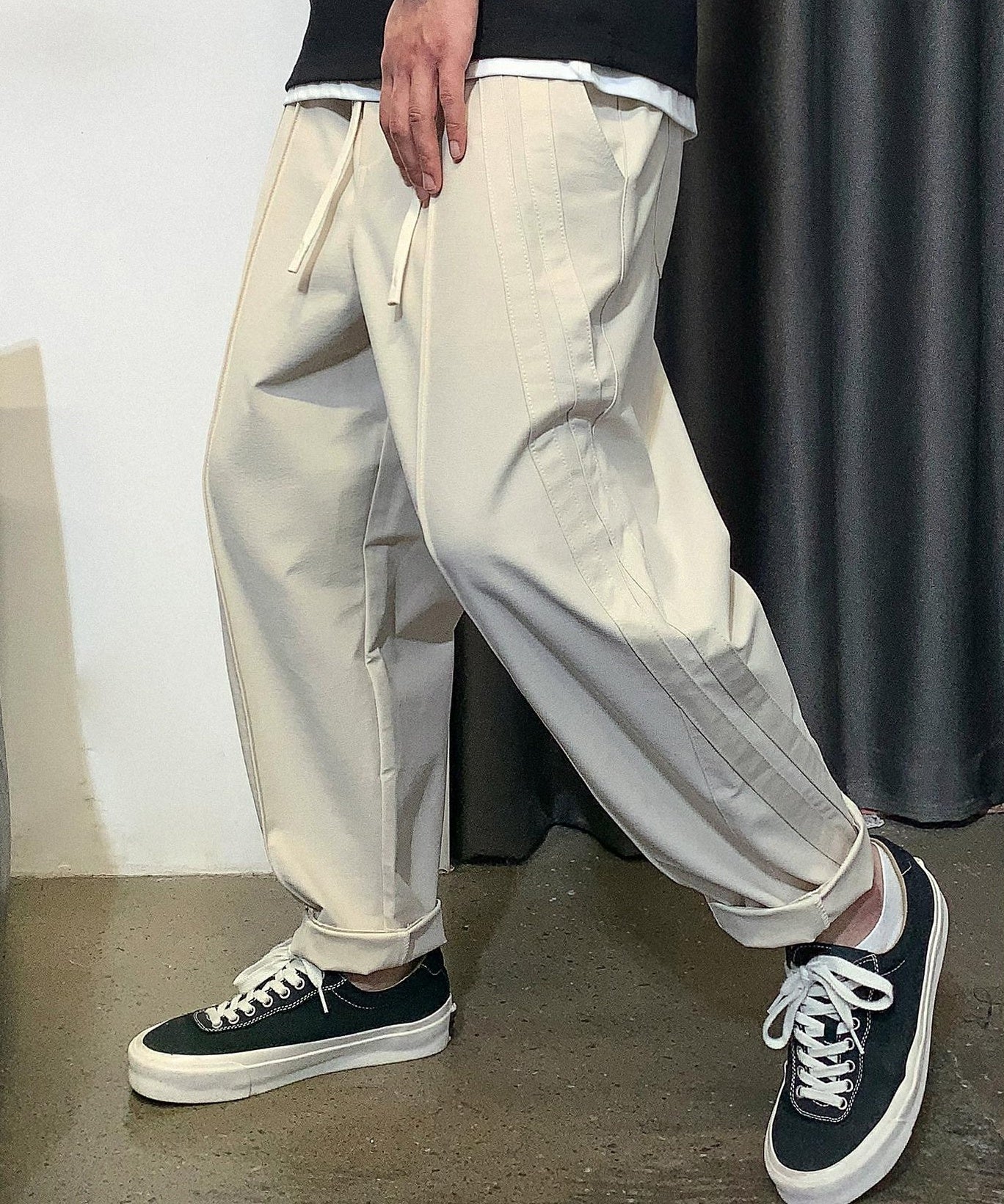 Striped Splicing Casual Pants
