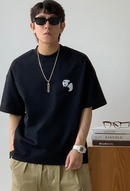 Panda Embroidered Tee