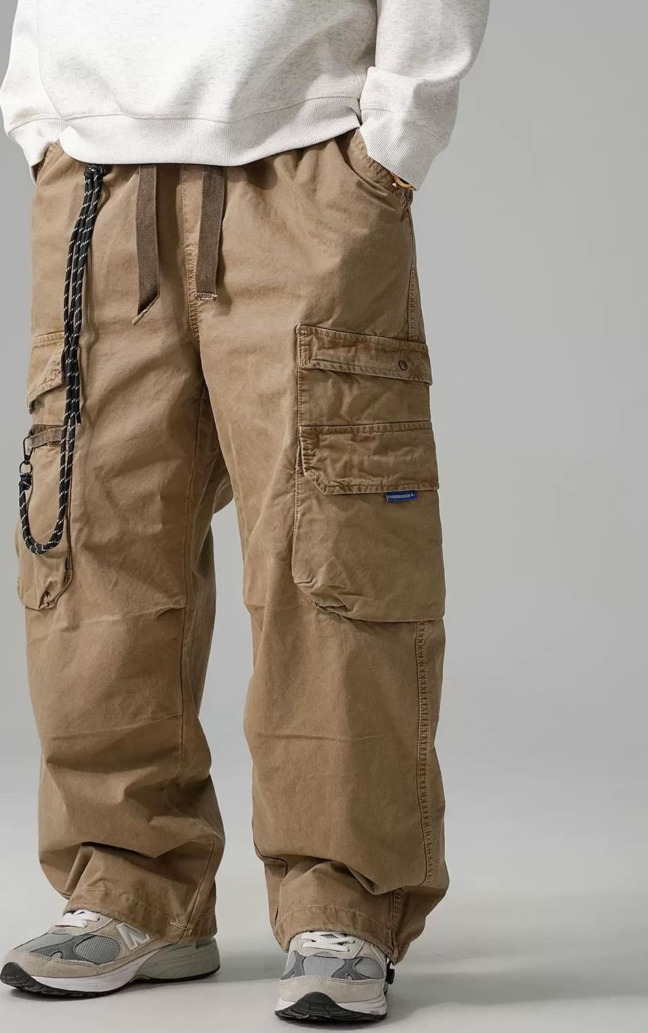 Wide-Leg Work Pants