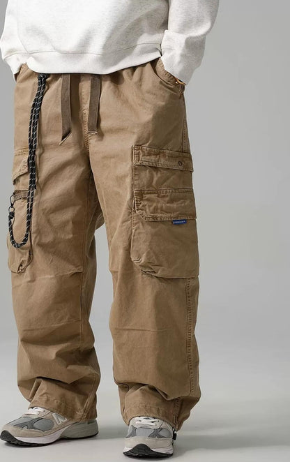 Wide-Leg Work Pants