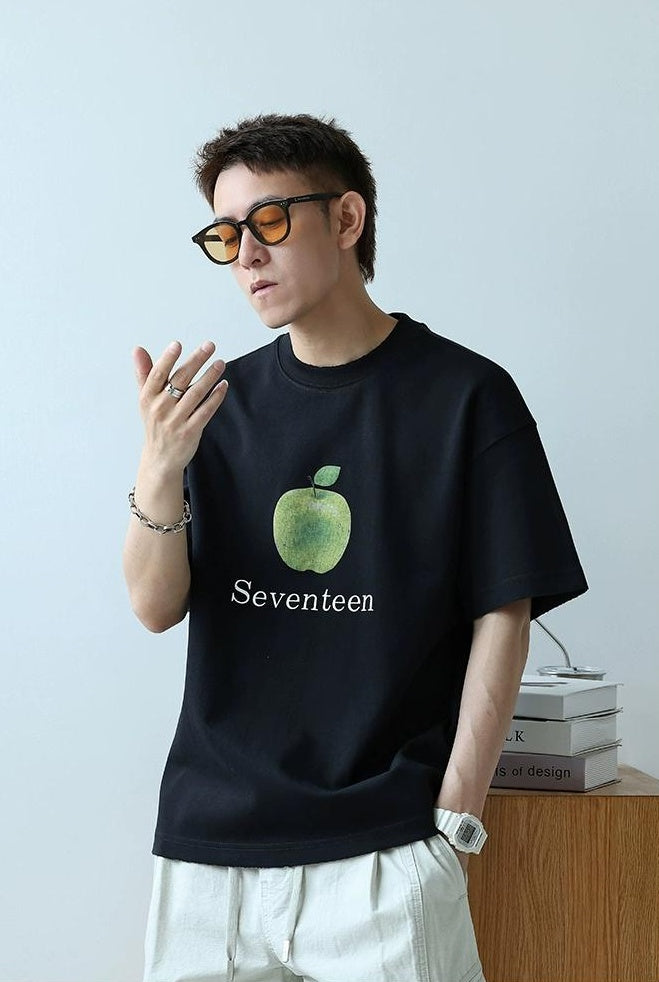 Heavyweight Apple Print Tee