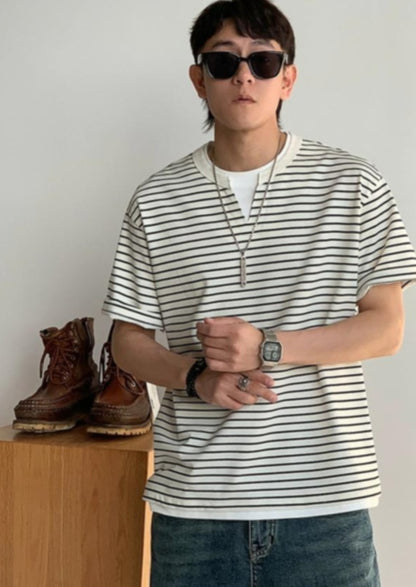 Striped Loose Fit Summer Tee