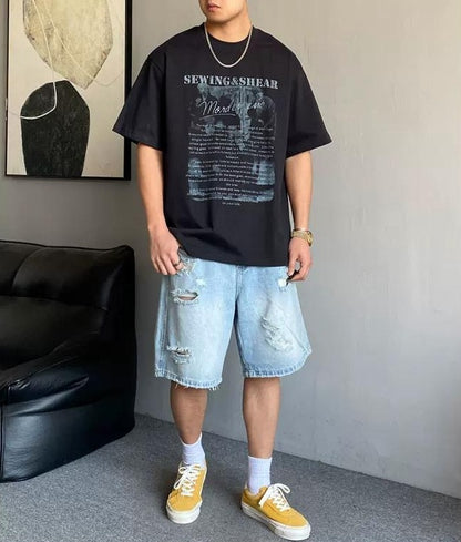 サマー カジュアル ギャングスタ Tシャツ