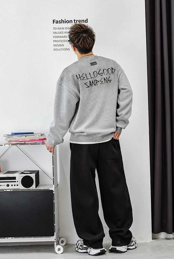 Fleece Layered Streetwear Top