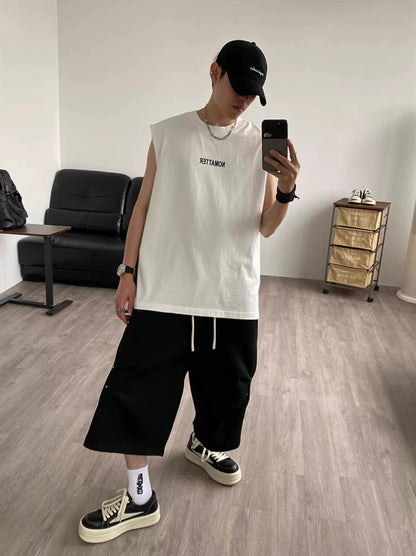 Gray 3D Sports Shorts