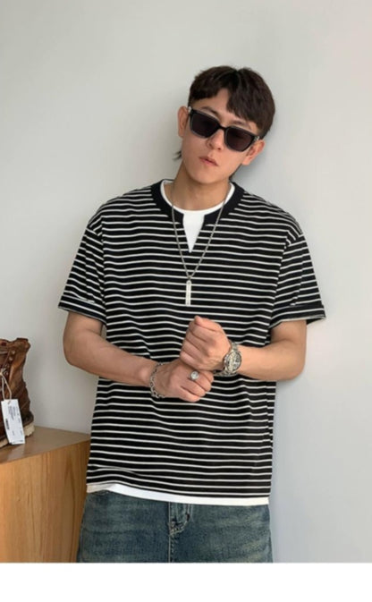 Striped Loose Fit Summer Tee