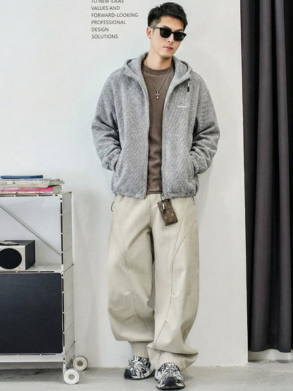 コージー フーデッド カーディガン ジャケット