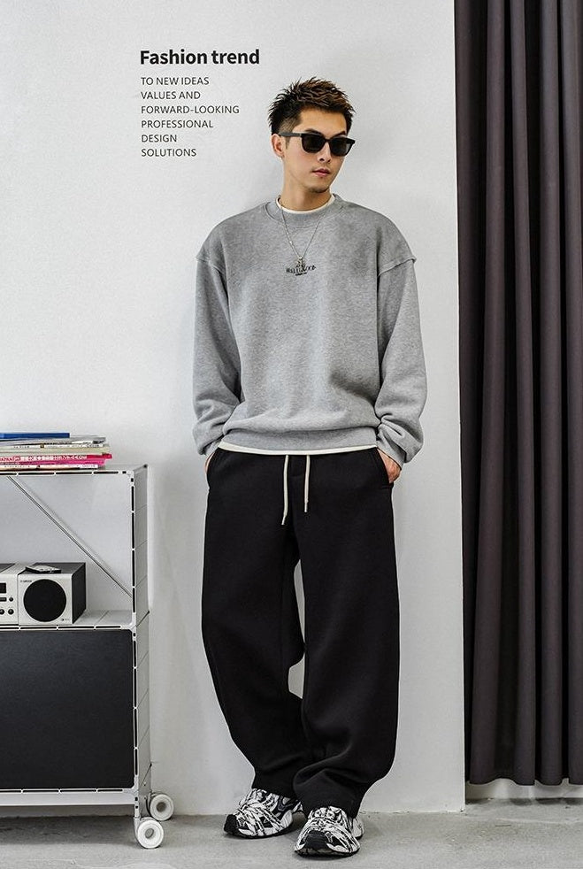 Fleece Layered Streetwear Top