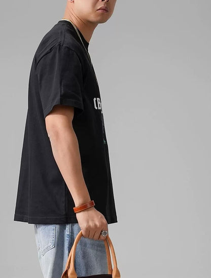 カジュアルグラフィックコットンＴシャツ