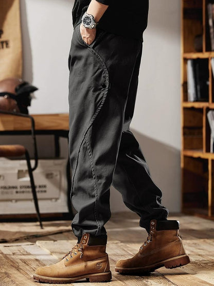 Retro casual pants for men