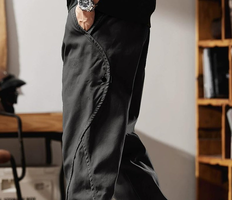 Retro casual pants for men