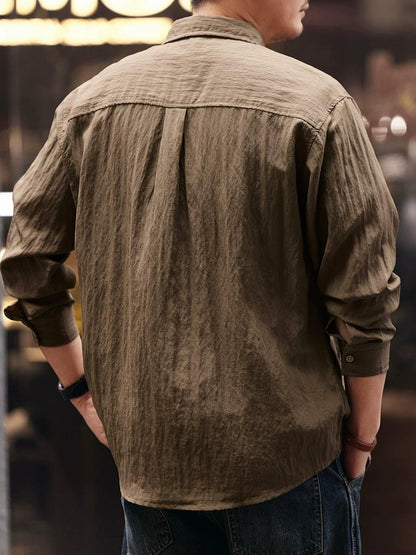 刺繍カジュアルシャツ