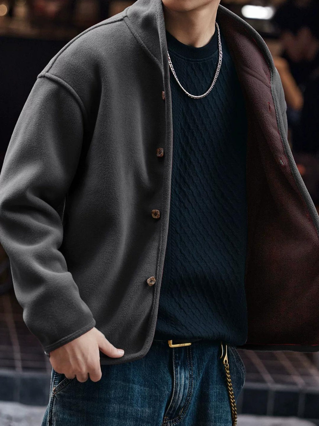 Retro Niche Cardigan Jacket