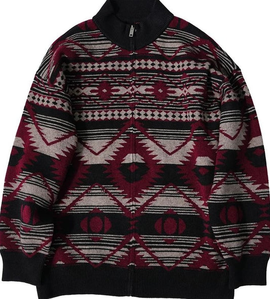 Heavyweight knit cardigan