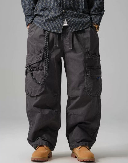 Wide-Leg Work Pants