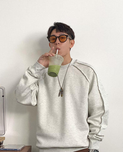Casual Solid Color Sweatshirt