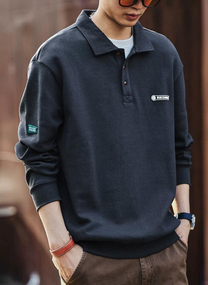 ヘビーウェイトロングスリーブポロ