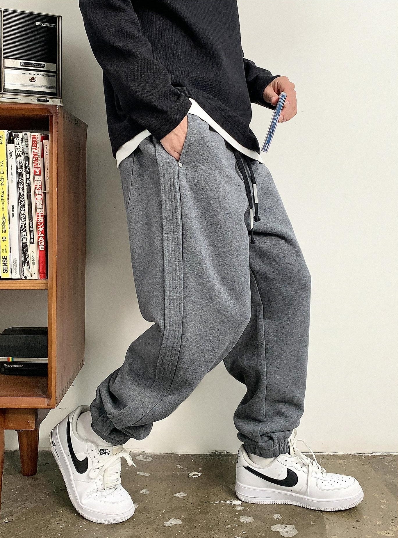 コージーサイドストライプパンツ