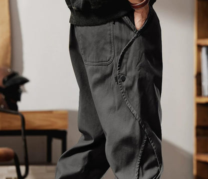 Retro casual pants for men