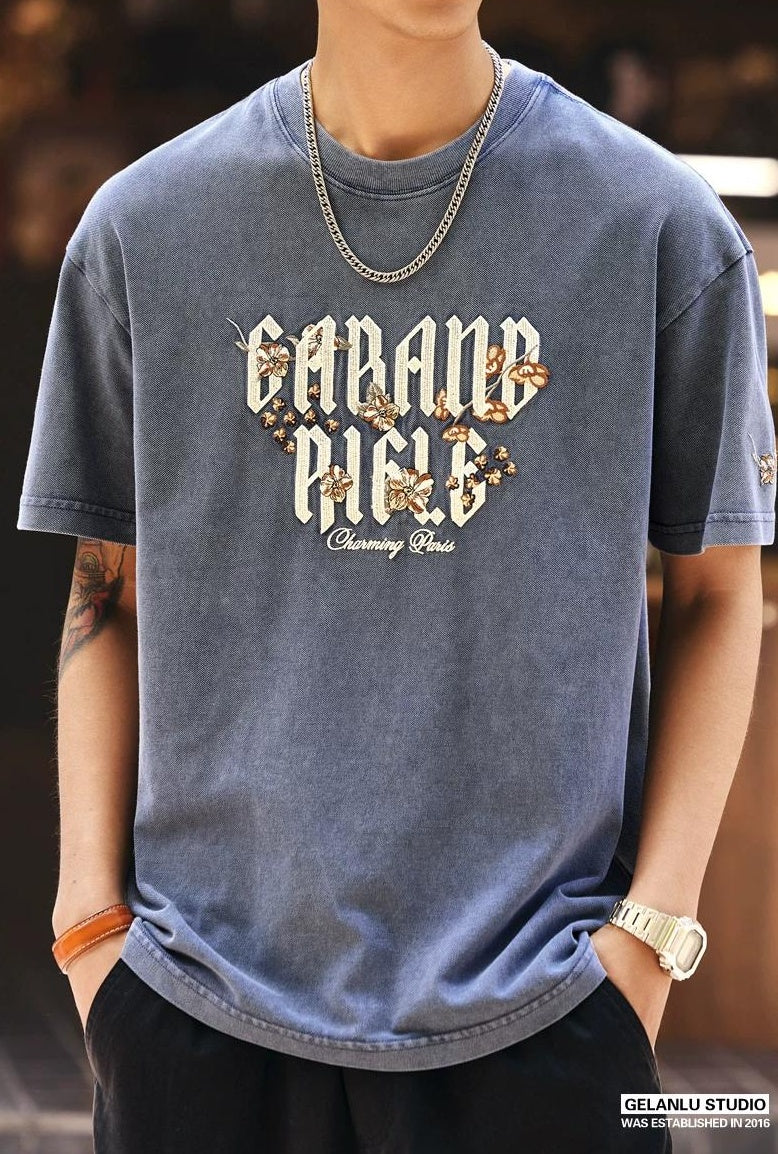 レトロヘビーサンドストーンTシャツ