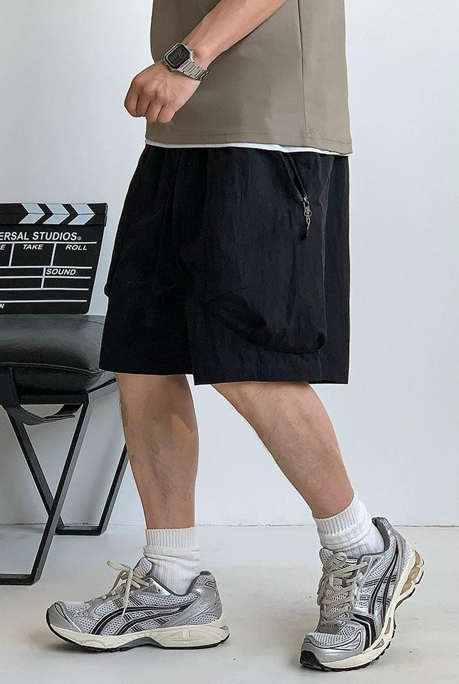Men's Casual Zipper Shorts
