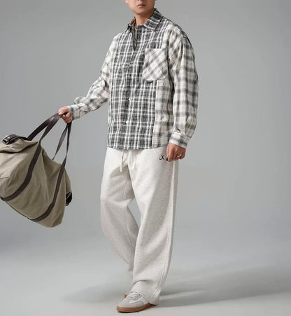 レトロ チェック柄シャツジャケット