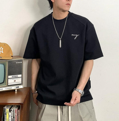 ヘビー刺繍ショートスリーブTシャツ