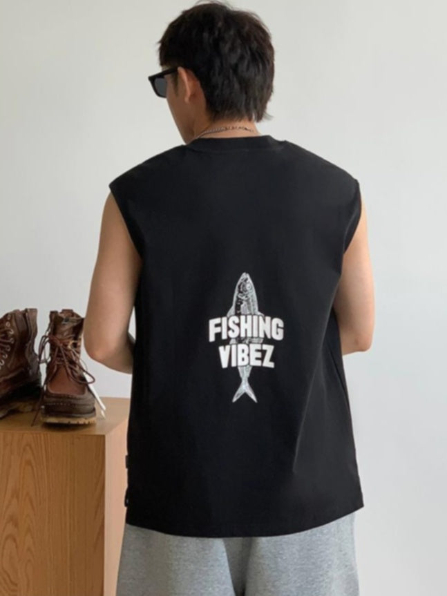 Breathable Cotton Sleeveless Tee