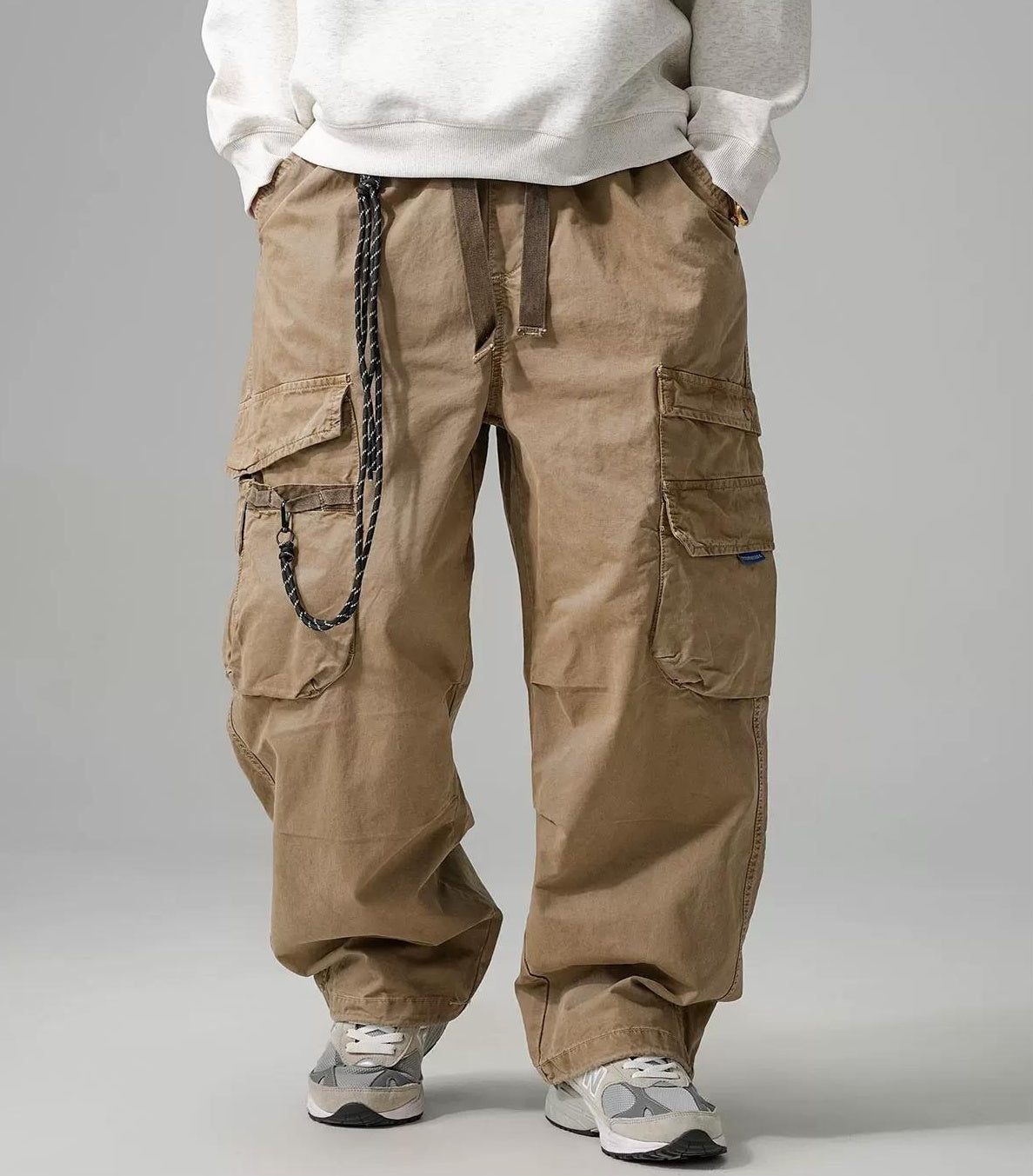 Wide-Leg Work Pants