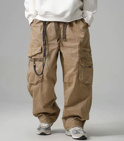 Wide-Leg Work Pants