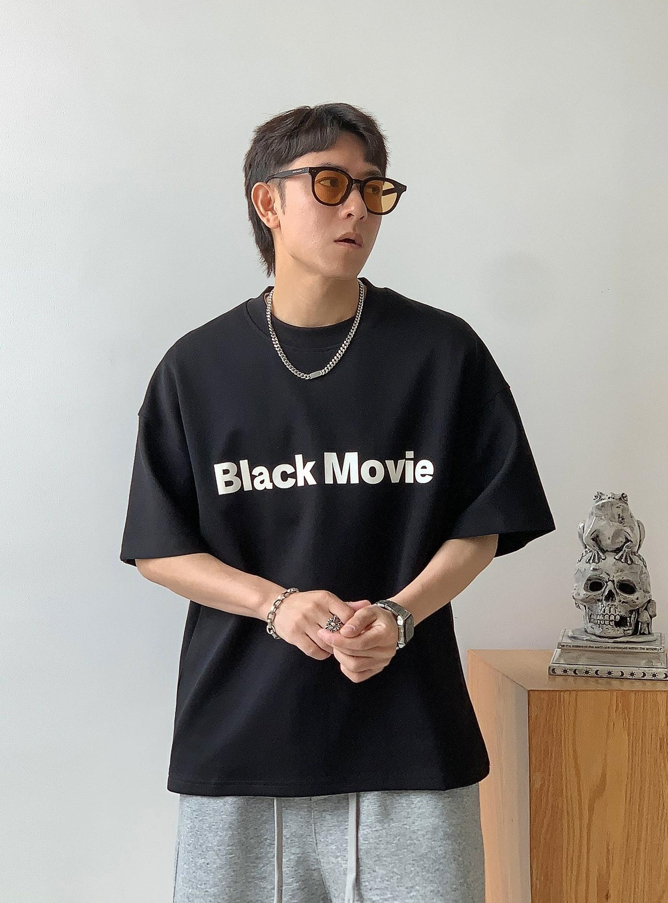 Color Clash Letter Tee