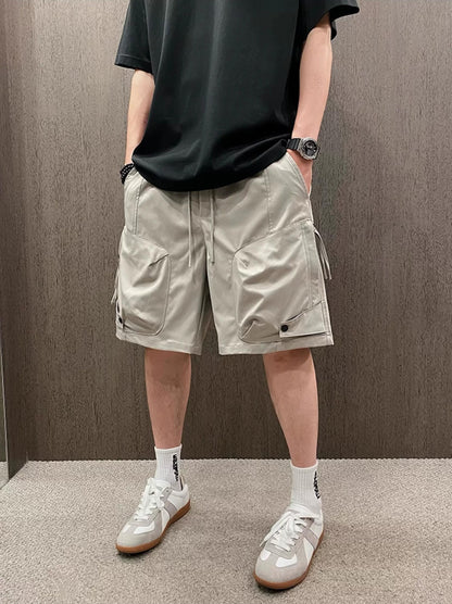 Casual Elastic Waist Shorts