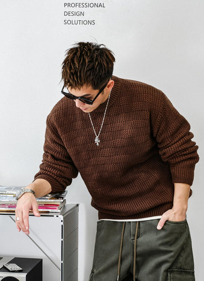 Heavyweight Twist Floral Pullover