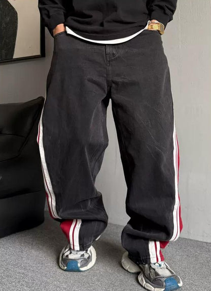 レトロ ストライプ ヘビーウェイト ジーンズ