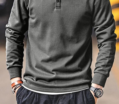 ヘビーウェイトロングスリーブポロシャツ