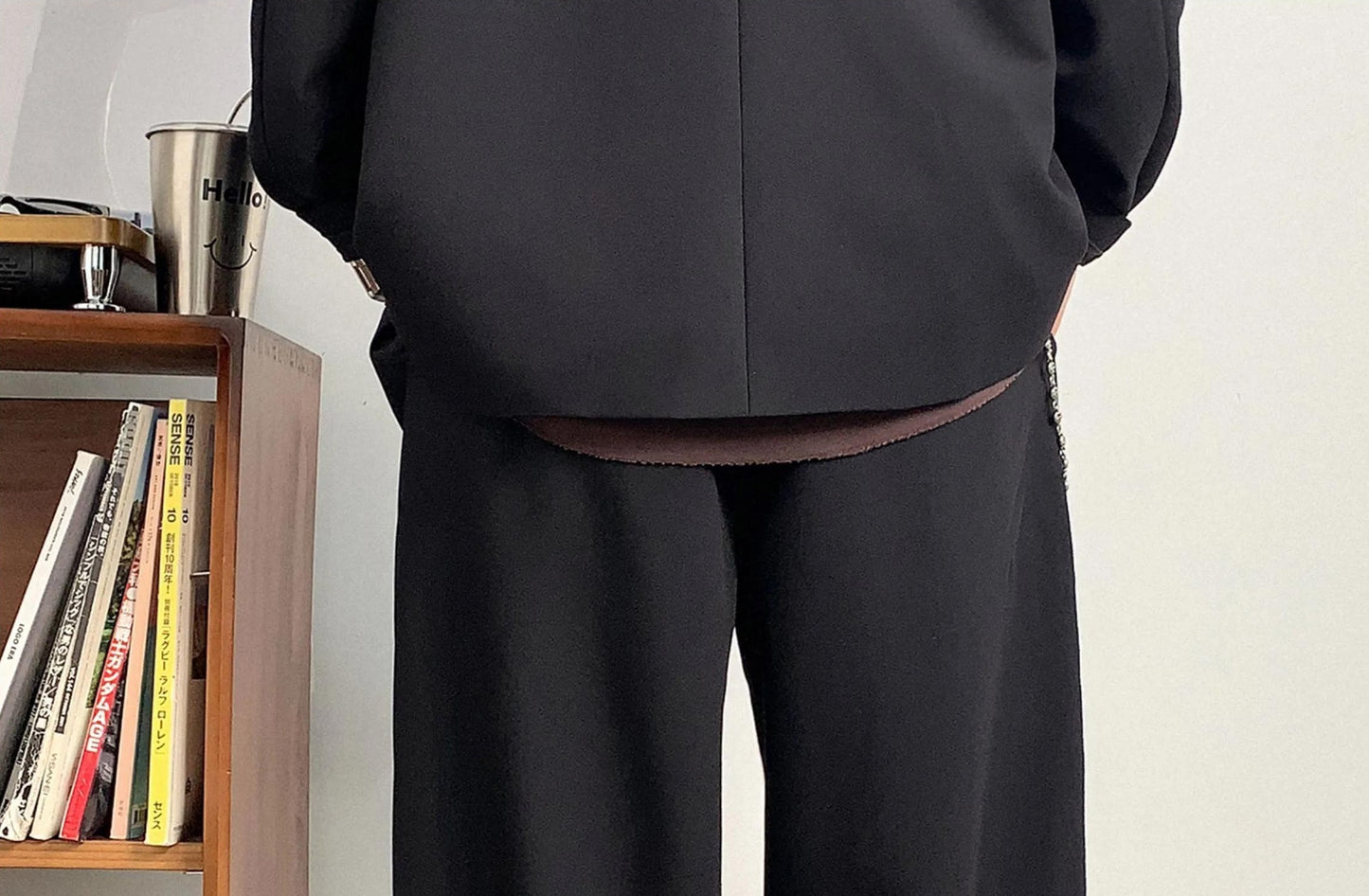 カジュアルルーズストレートパンツ