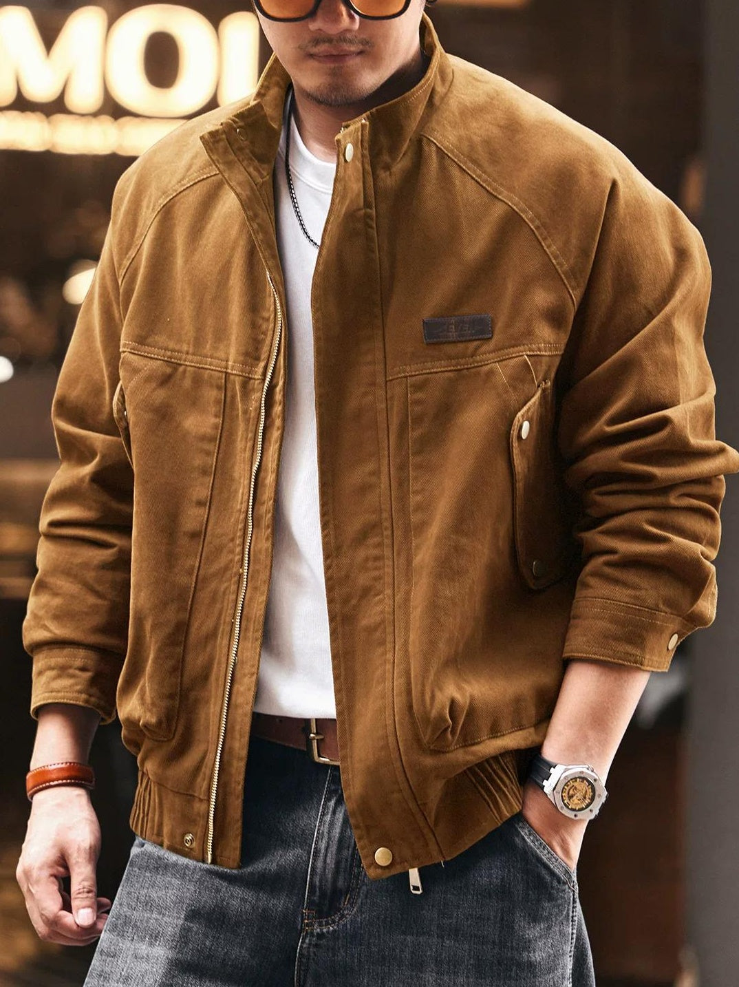 Retro Cotton Work Jacket