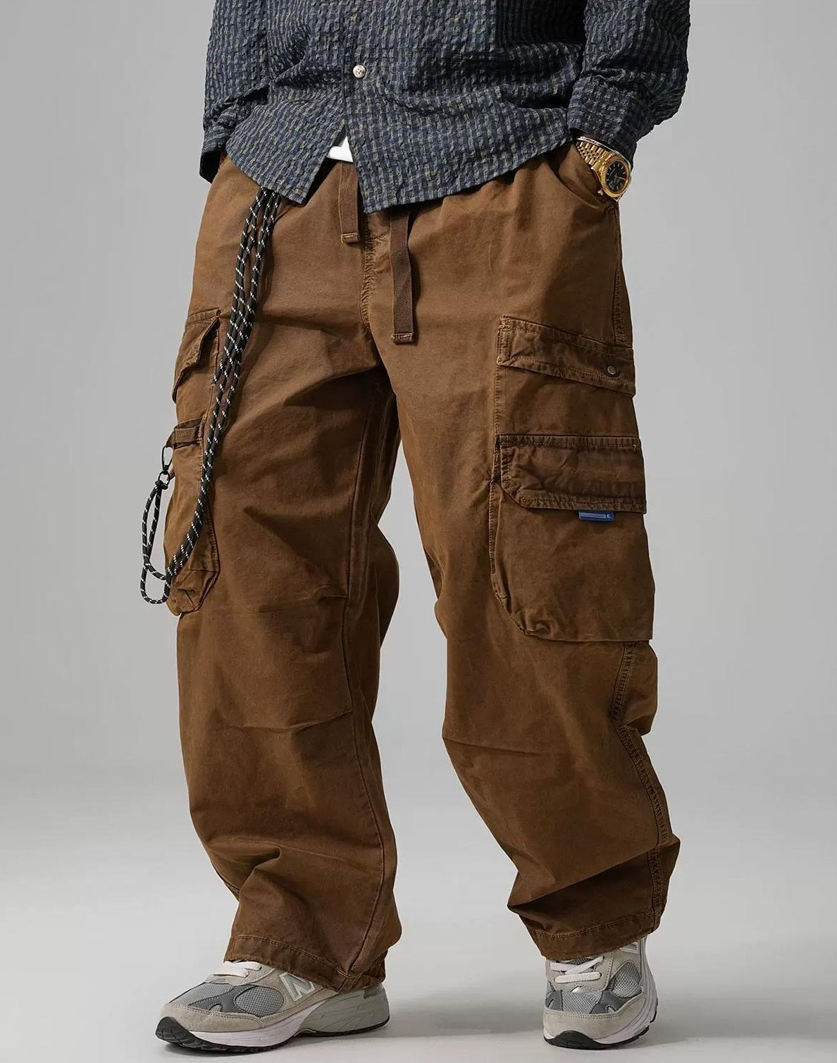 Wide-Leg Work Pants