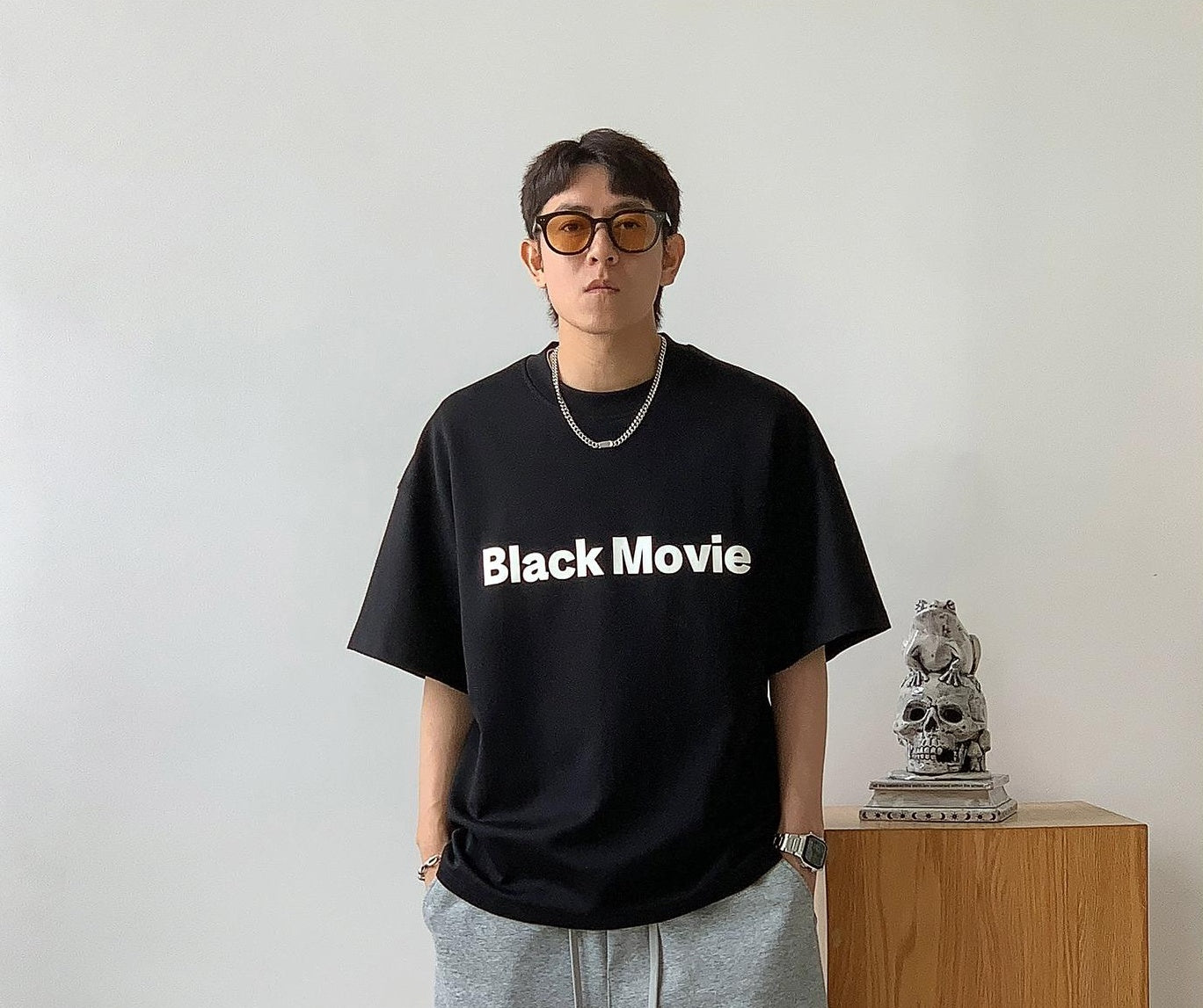 Color Clash Letter Tee