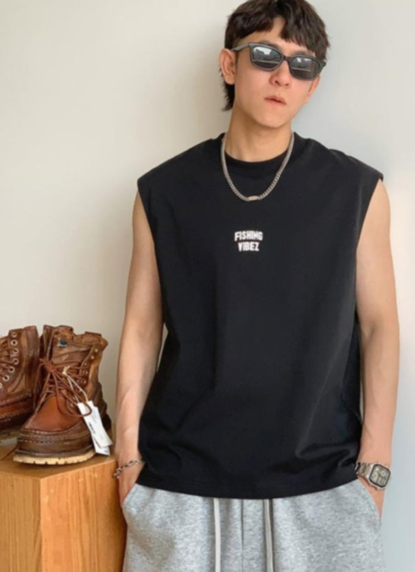 Breathable Cotton Sleeveless Tee