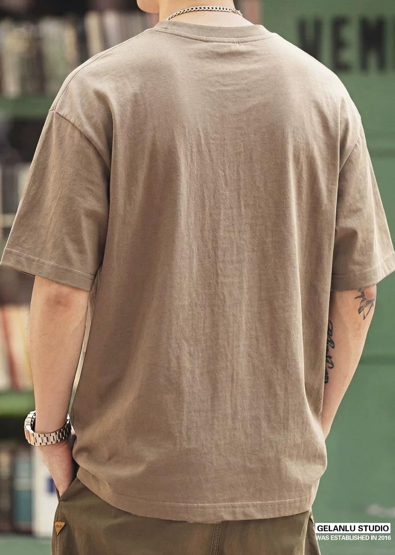 パンダプリントリネンTシャツ