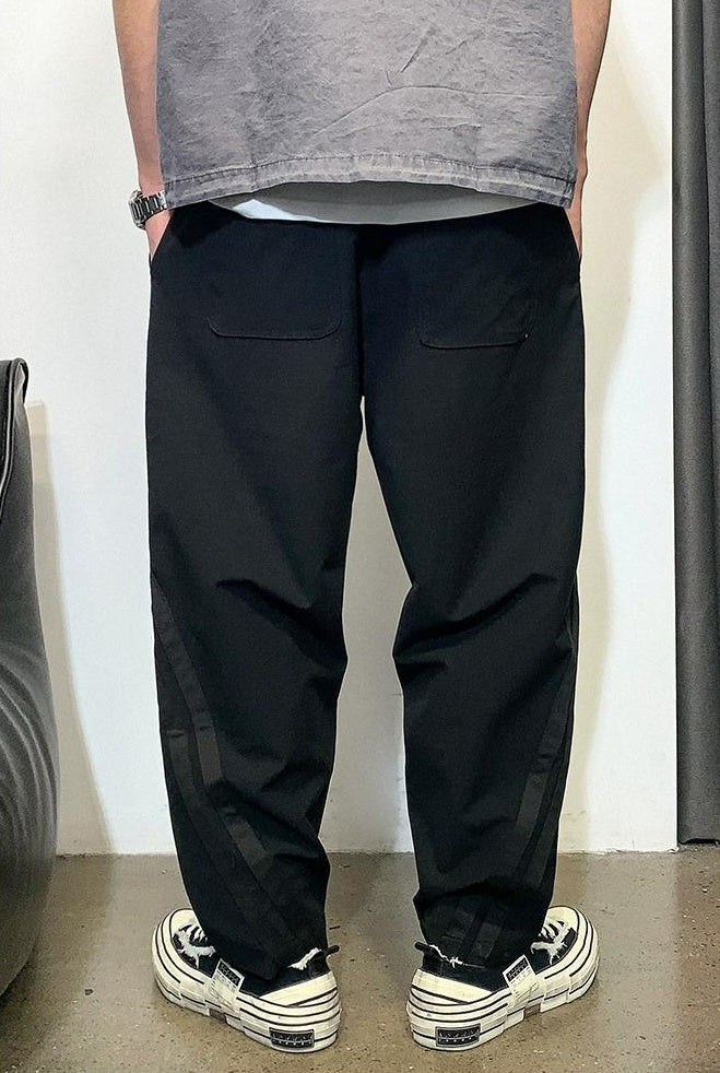 Striped Splicing Casual Pants