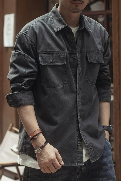 Retro Hunting Denim Shirt