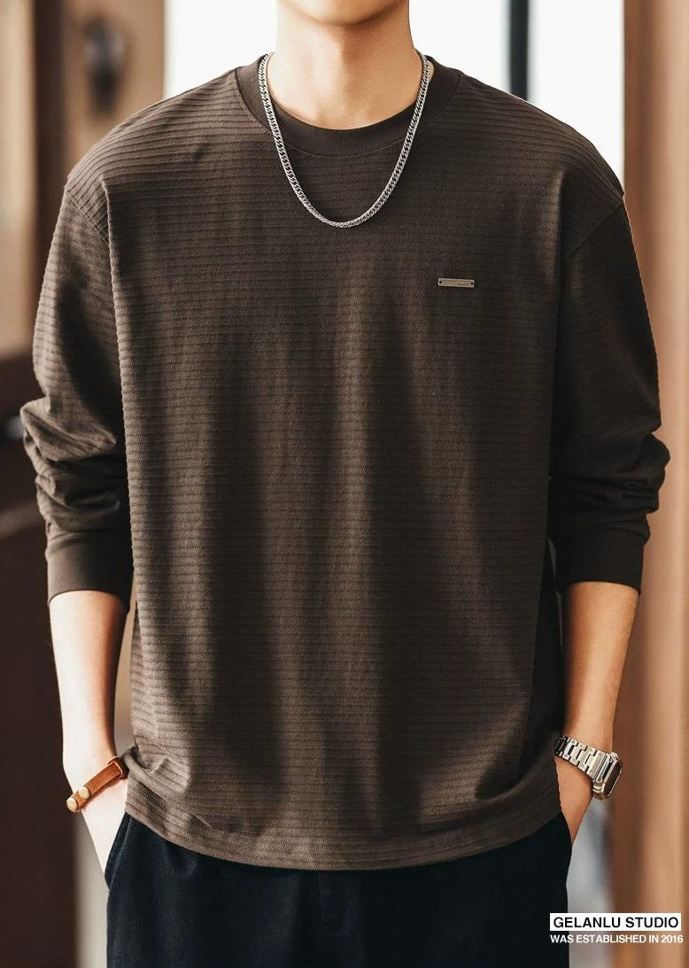 ストライプドロングスリーブTシャツ