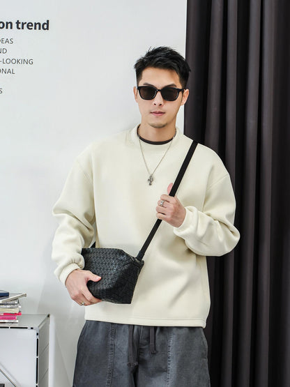 テクスチャードフリースセータートップ