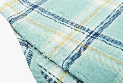 Plaid Spliced Long Sleeve Shirt