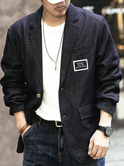 ヴィンテージブルーデニムブレザー