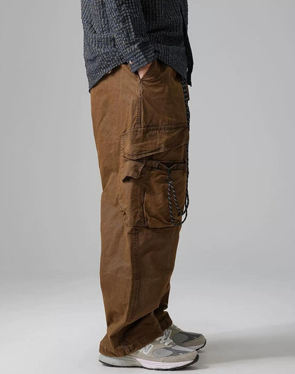 Wide-Leg Work Pants